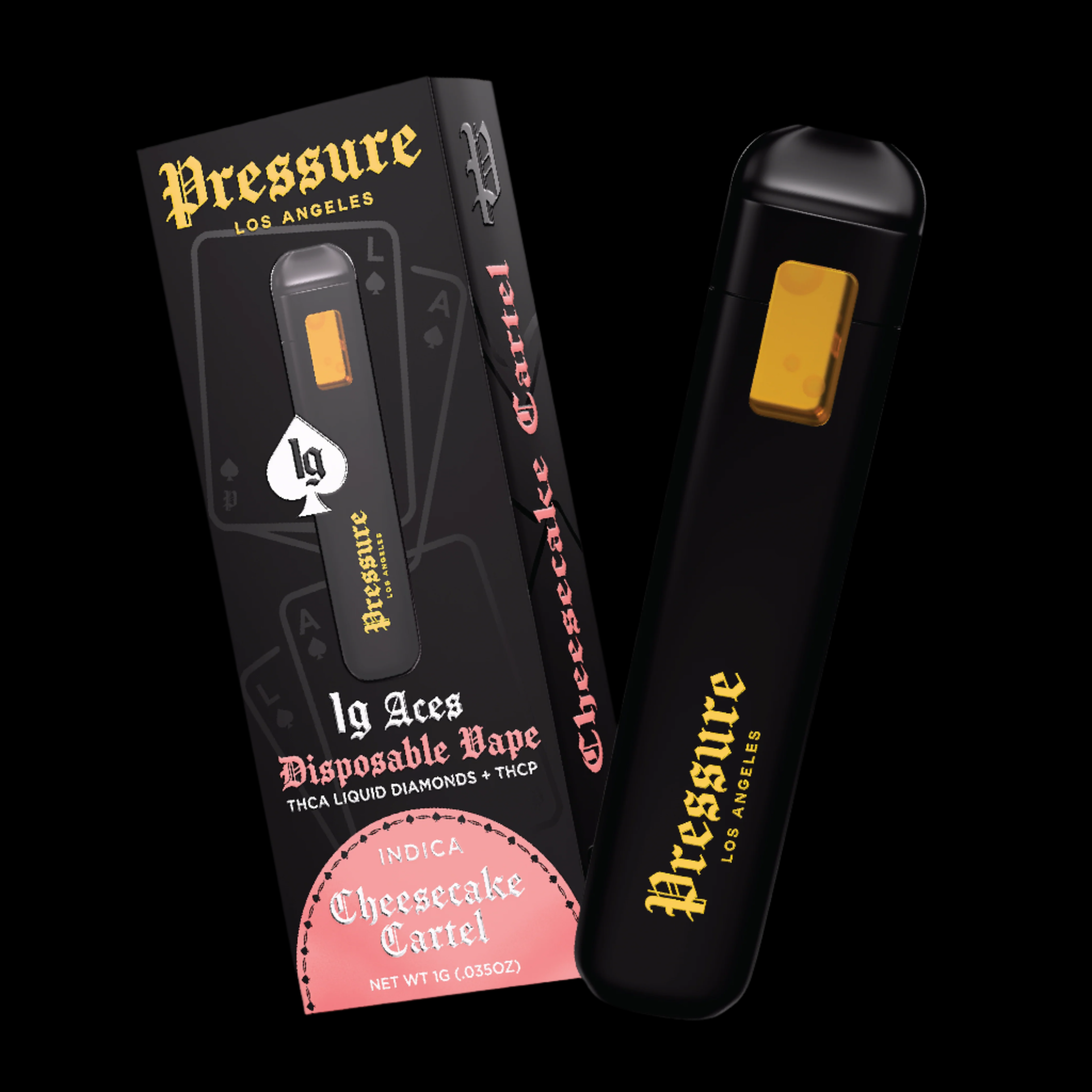 Pressure LA Cheesecake Cartel | Indica | 1g Disposable Pressure Los Angeles Pressure LA Cheesecake Cartel | Indica | 1g Disposable Pressure Los Angeles