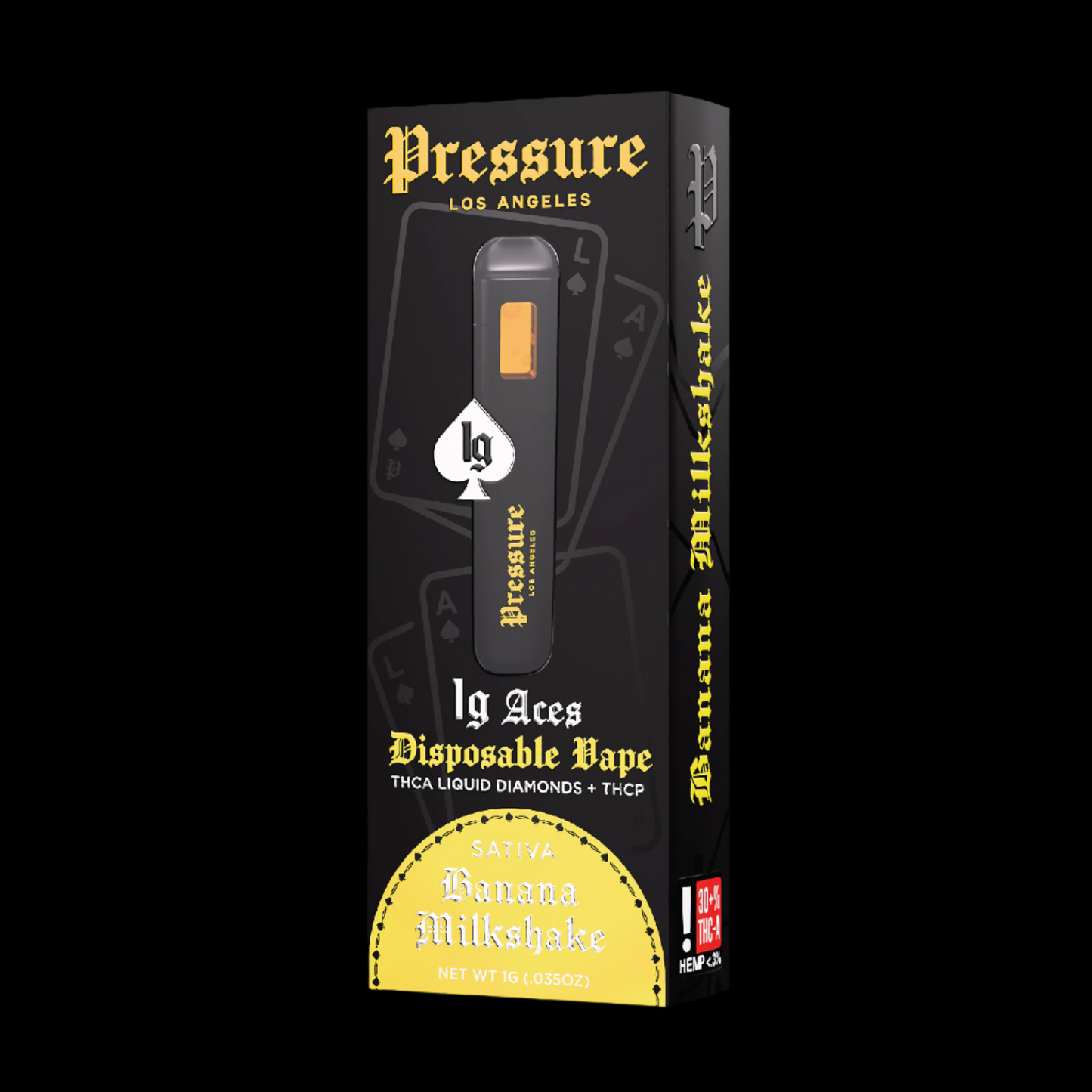 PRESSURE LA 1g THC-A LIQUID DIAMONDS ACES DISPOSABLE Pressure Los Angeles PRESSURE LA 1g THC-A LIQUID DIAMONDS ACES DISPOSABLE Pressure Los Angeles