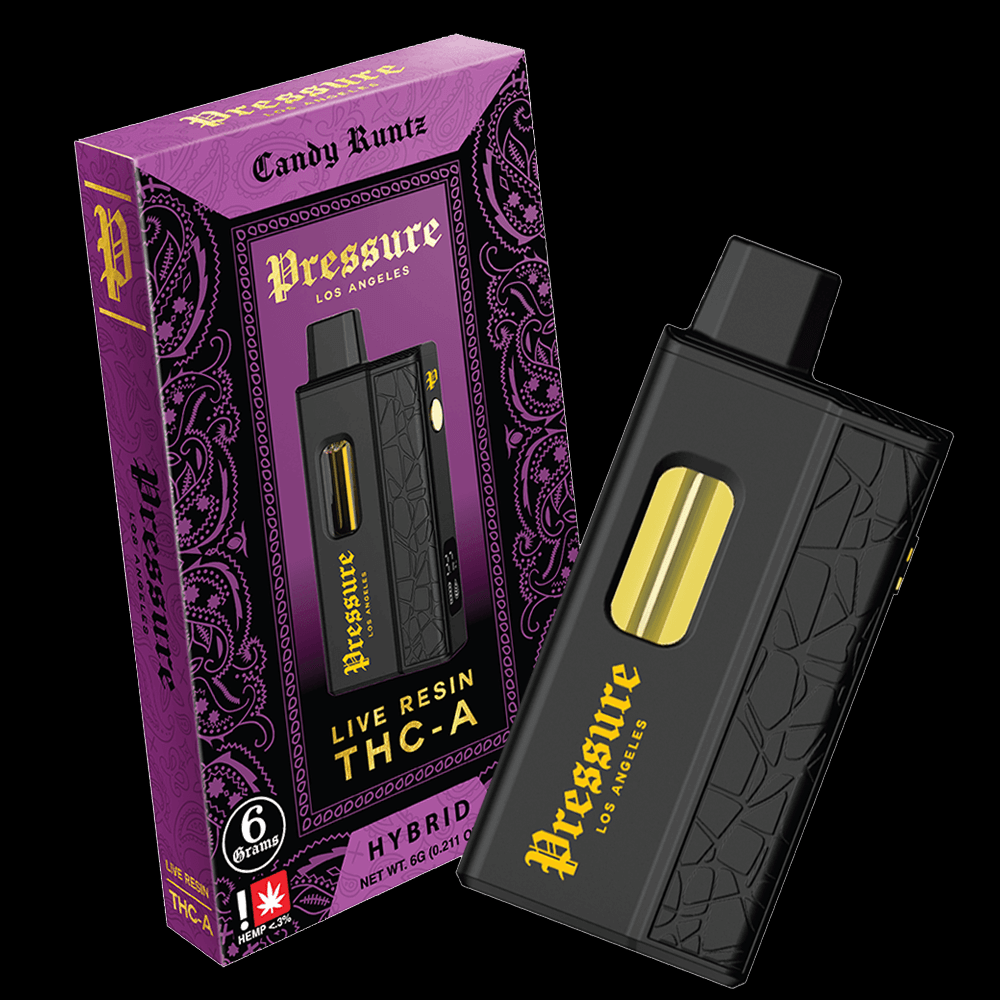 PRESSURE LA 6G LIVE RESIN THC-A DISPOSABLE Pressure Los Angeles PRESSURE LA 6G LIVE RESIN THC-A DISPOSABLE Pressure Los Angeles